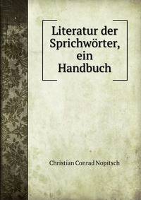 Literatur der Sprichworter, ein Handbuch