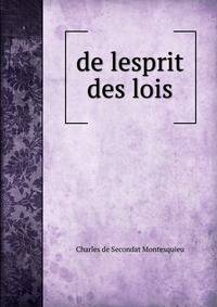 de lesprit des lois