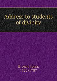 Address to students of divinity