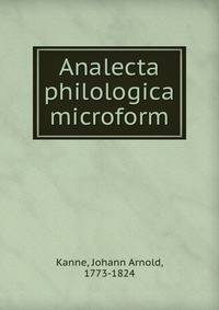 Analecta philologica microform