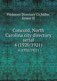 Concord, North Carolina city directory serial. 4 (1920/1921)