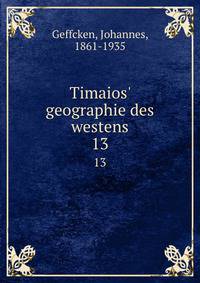 Timaios' geographie des westens