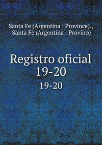 Registro oficial. 19-20