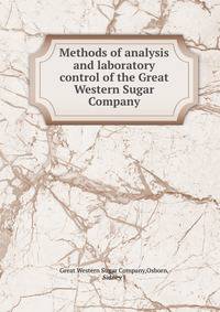 Methods of analysis and laboratory control of the Great Western Sugar Company