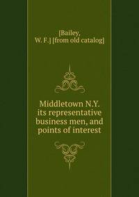 Middletown N.Y. its representative business men, and points of interest