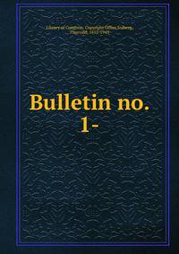 Bulletin no. 1-