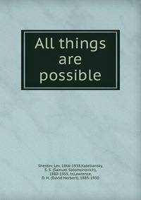 All things are possible