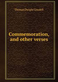 Commemoration, and other verses