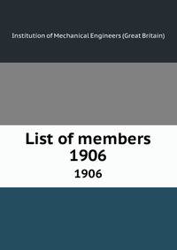List of members. 1906