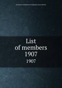 List of members. 1907