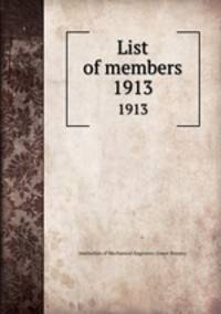 List of members. 1913