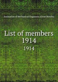 List of members. 1914
