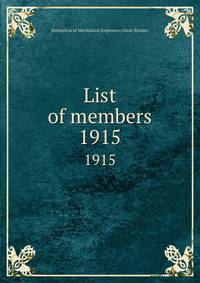 List of members. 1915
