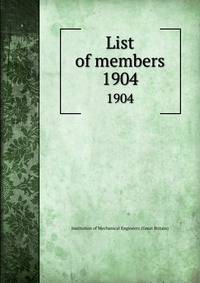 List of members. 1904