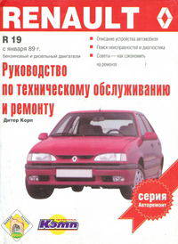 Автомобили Renault 19 бензиновый и дизельный двигатели