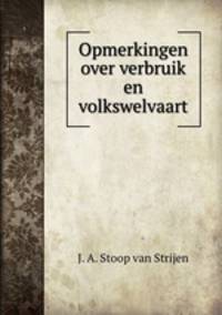 Opmerkingen over verbruik en volkswelvaart