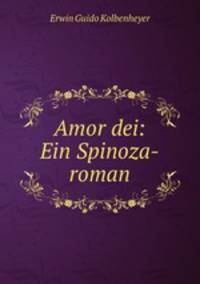 Amor dei: Ein Spinoza-roman