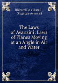 The Laws of Avanzini: Laws of Planes Moving at an Angle in Air and Water