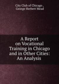 A Report on Vocational Training in Chicago and in Other Cities: An Analysis .