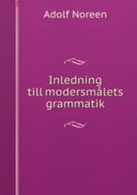 Inledning till modersmalets grammatik