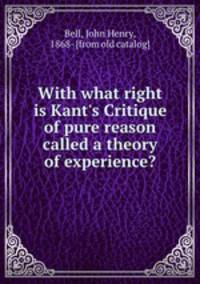 With what right is Kant