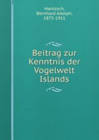 Beitrag zur Kenntnis der Vogelwelt Islands