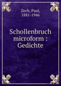 Schollenbruch microform : Gedichte