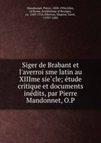 Siger de Brabant et l