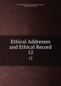 Ethical Addresses and Ethical Record. 12