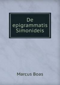 De epigrammatis Simonideis