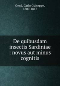 De quibusdam insectis Sardiniae : novus aut minus cognitis