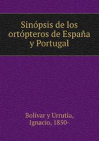 Sinopsis de los ortopteros de Espana y Portugal