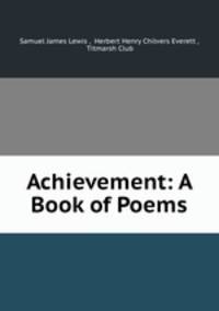 Achievement: A Book of Poems