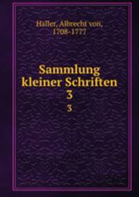 Sammlung kleiner Schriften. 3