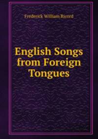 English Songs from Foreign Tongues