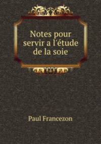 Notes pour servir a l
