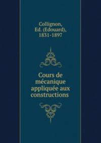 Cours de me?canique applique?e aux constructions