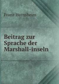Beitrag zur Sprache der Marshall-inseln