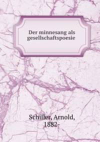 Der minnesang als gesellschaftspoesie