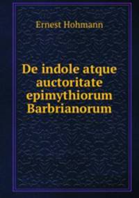 De indole atque auctoritate epimythiorum Barbrianorum