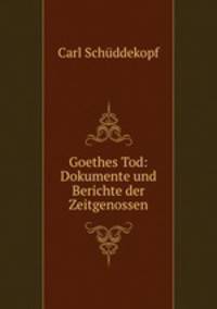 Goethes Tod