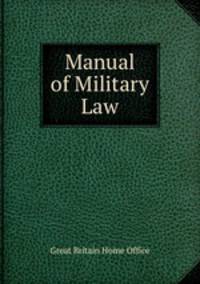 Manual of Military Law