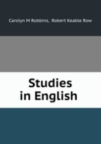 Studies in English .