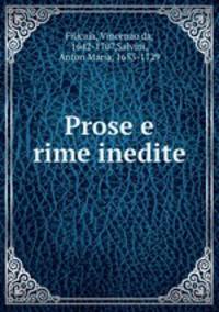 Prose e rime inedite
