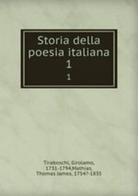 Storia della poesia italiana. 1