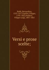 Versi e prose scelte;