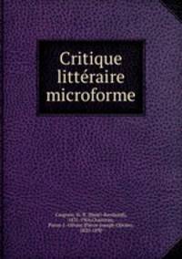 Critique littraire microforme