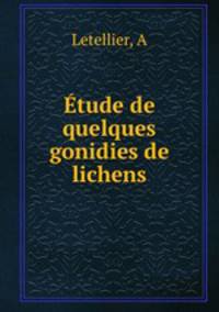 Etude de quelques gonidies de lichens