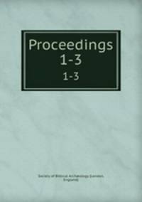 Proceedings. 1-3