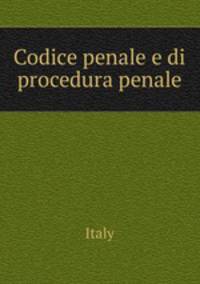 Codice penale e di procedura penale